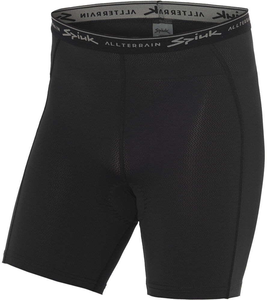 Spiuk short interior all terrain hombre pantalones térmicos cortos Negro (XL)