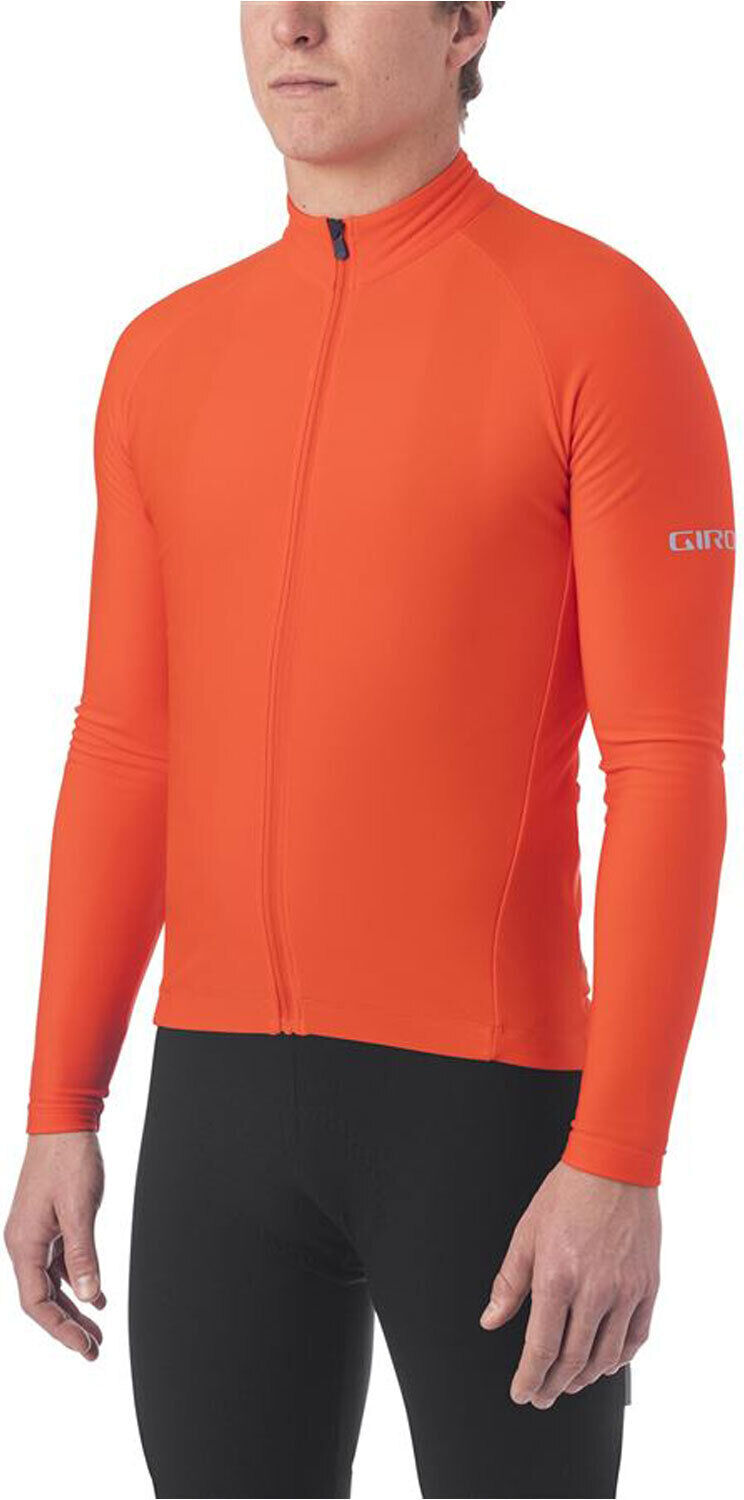 Giro chrono ls thermal maillot manga larga hombre Naranja (M)