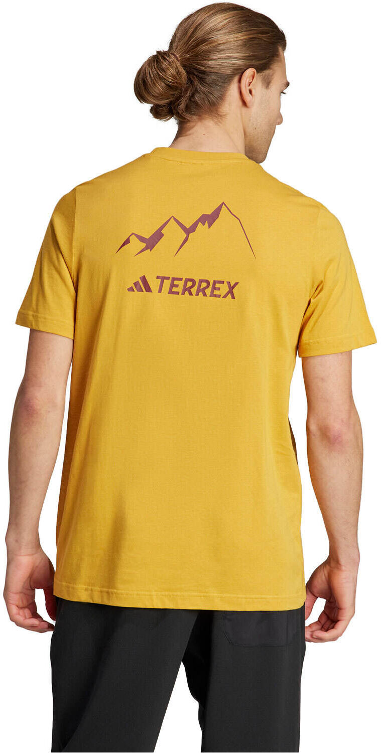 Adidas terrex graphic mtn 20 camiseta montaña manga corta hombre Amarillo (L)