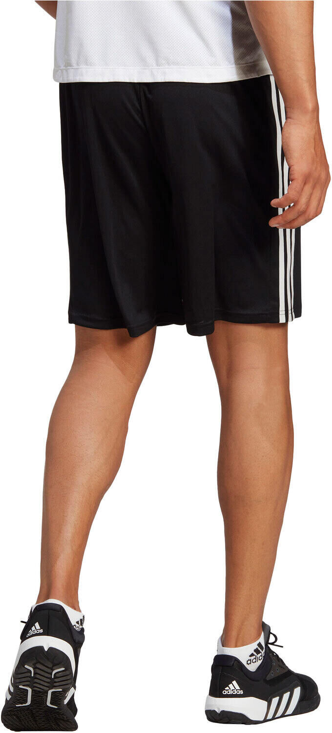 Adidas train essentials pique training 3 bandas pantalón corto fitness hombre Negro (M)