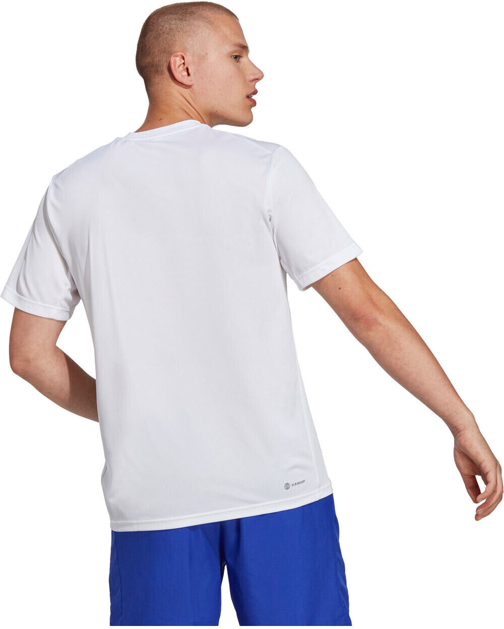 Adidas train essentials training camiseta fitness hombre Blanco (XXL)