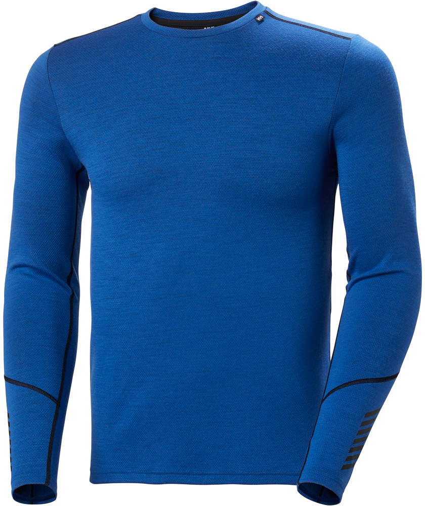 Helly Hansen lifa merino mid weight camiseta térmica manga larga hombre Azul (XXL)