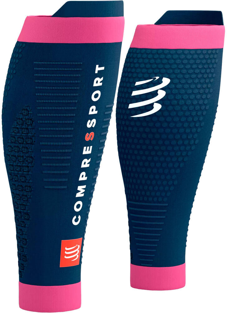 Compressport r2 30 pernera calcetines running Rosa (4)