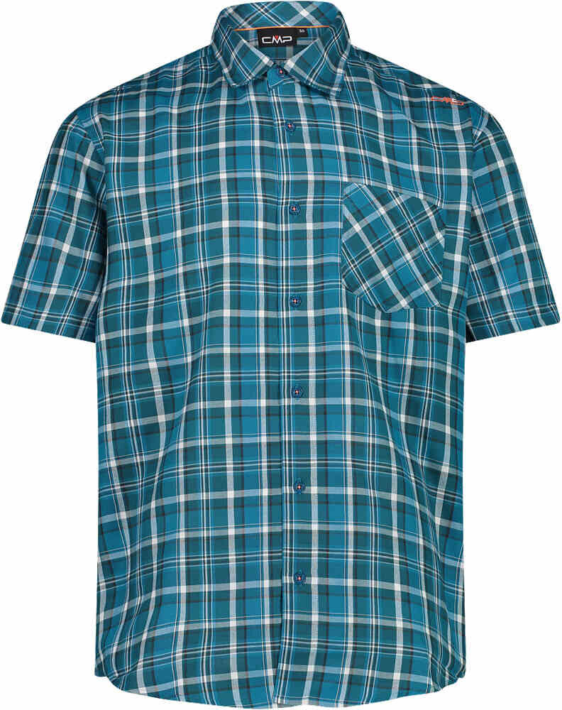 Cmp man shirt camisa montaña manga corta hombre Verde (58)