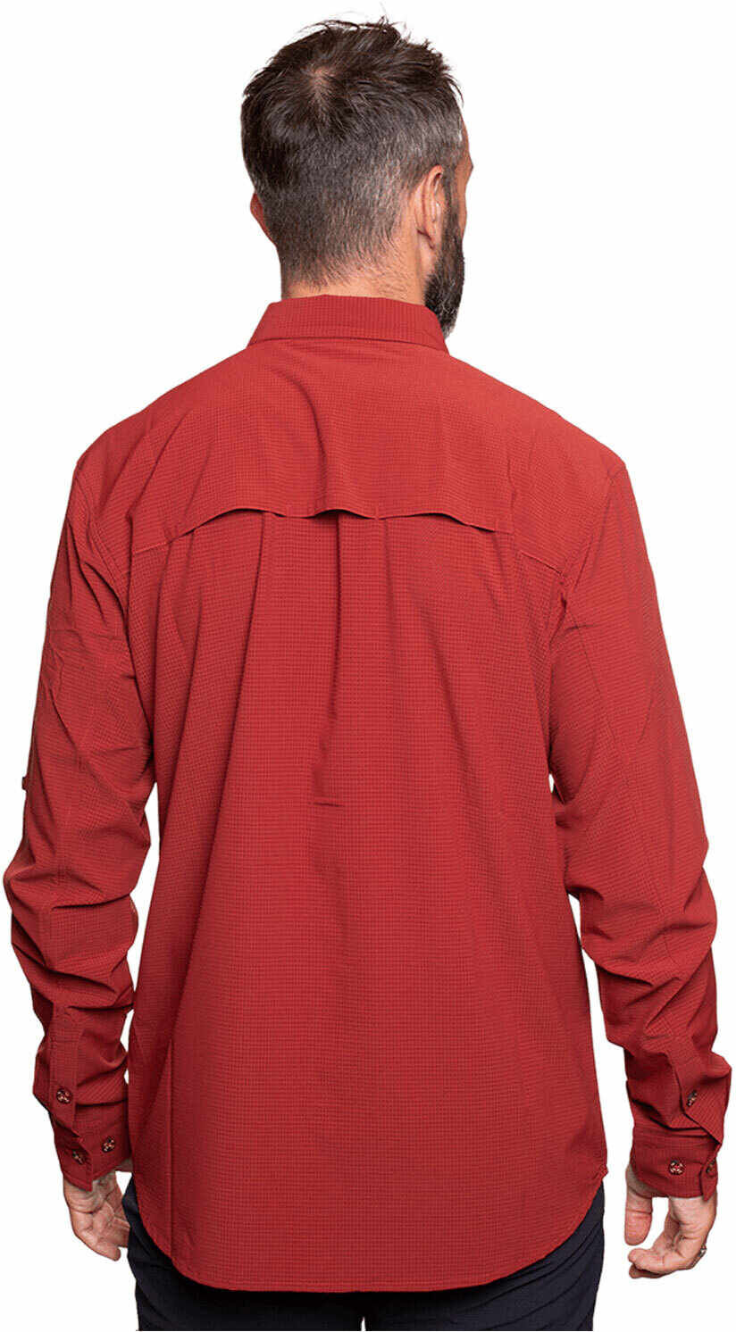 Trango vignemale camisa montaña manga larga hombre Granate (M)