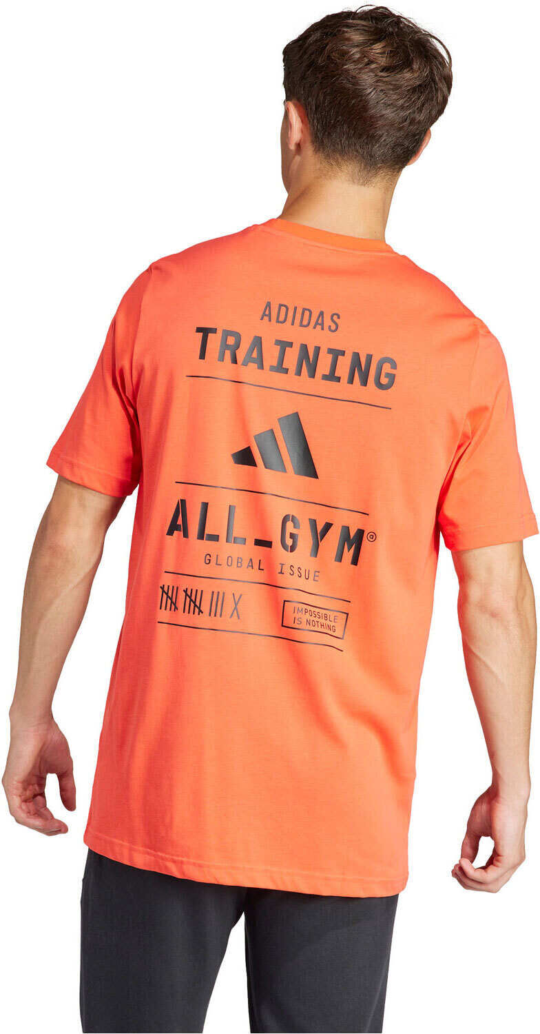 Adidas all gym camiseta fitness hombre Rojo (S)