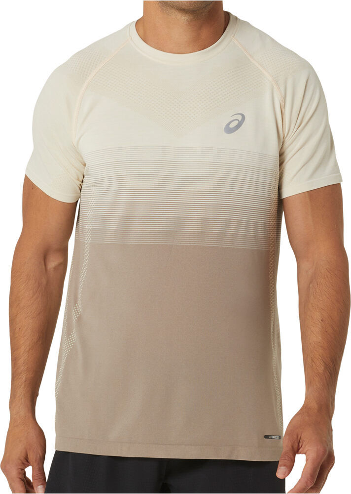 Asics seamless camiseta técnica manga corta hombre Beige (L)