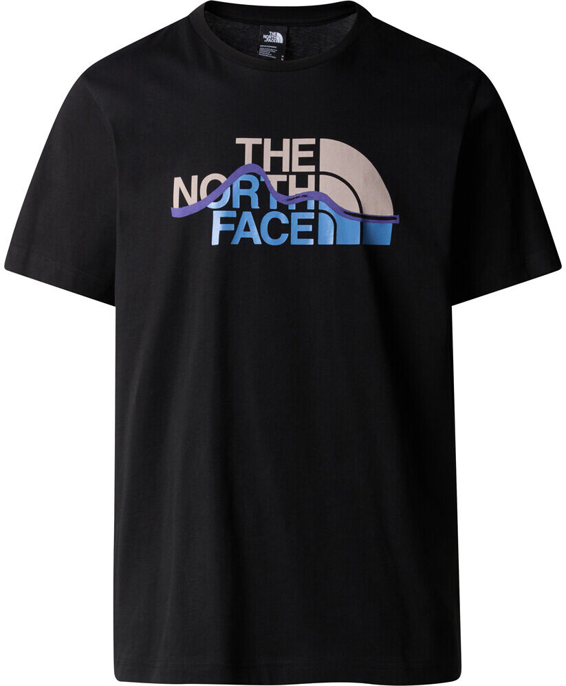 The North Face mountain line camiseta montaña manga corta hombre Negro (L)