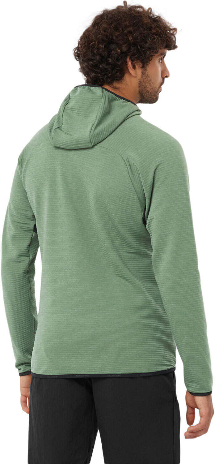 Salomon essential ltwarm hd forro polar hombre Verde (XL)