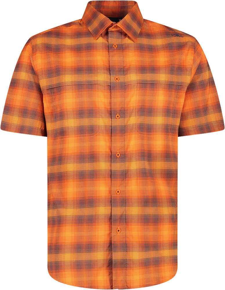 Cmp man shirt camisa montaña manga corta hombre Naranja (58)