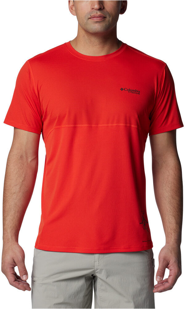 Columbia cirque river camiseta montaña manga corta hombre Rojo (XXL)