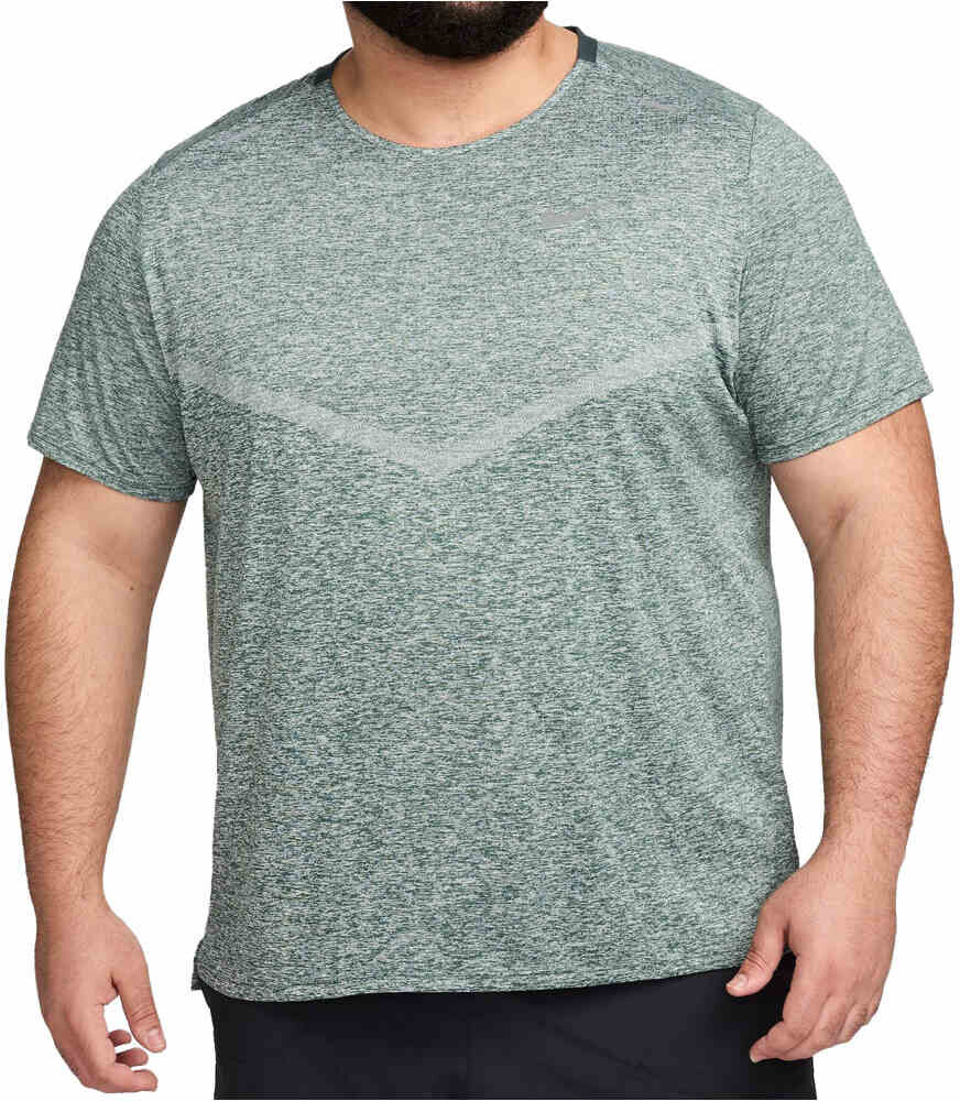 Nike dri-fit rise 365 camiseta técnica manga corta hombre Verde (S)