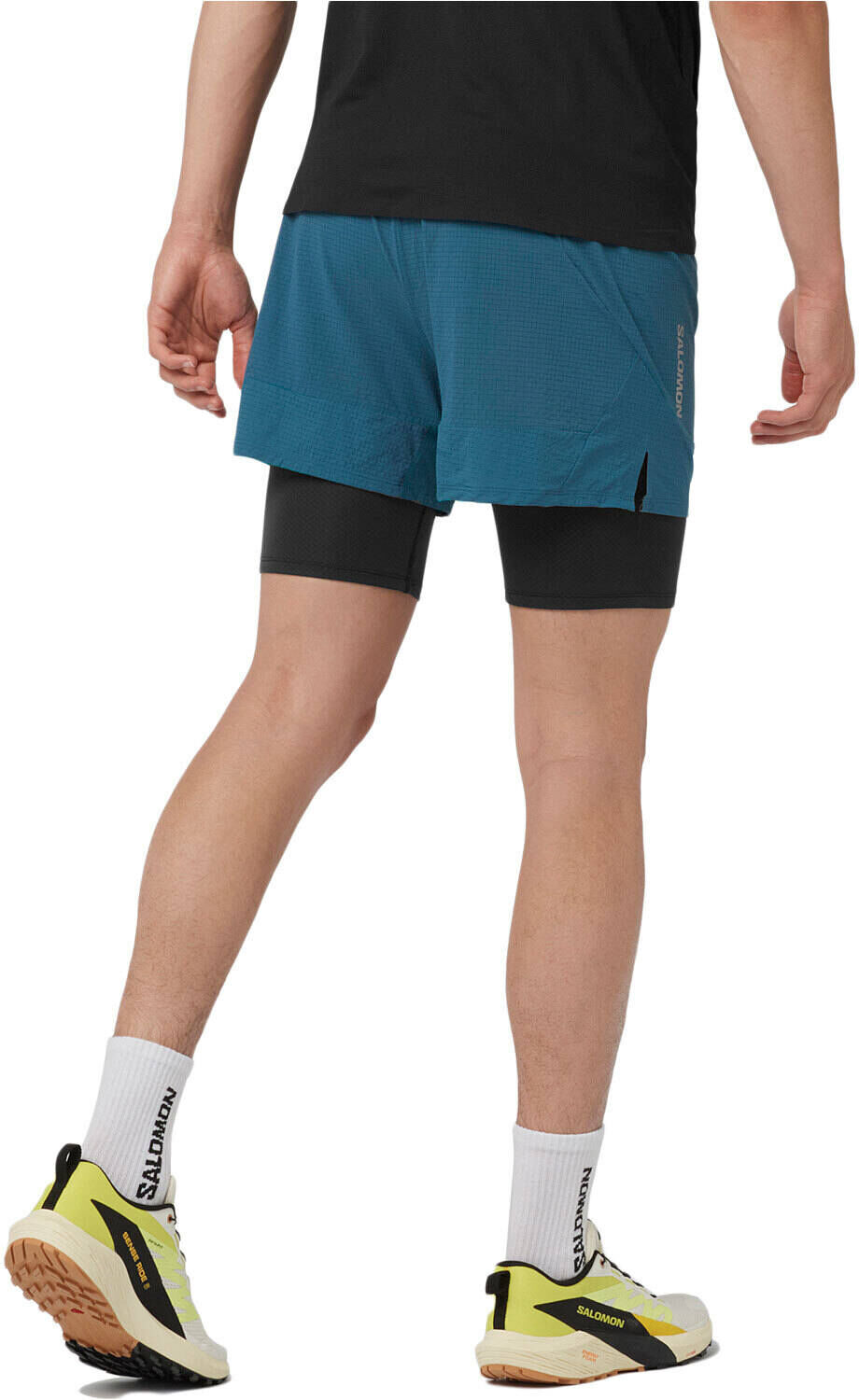 Salomon sense 2in1 pantalón running hombre Marino