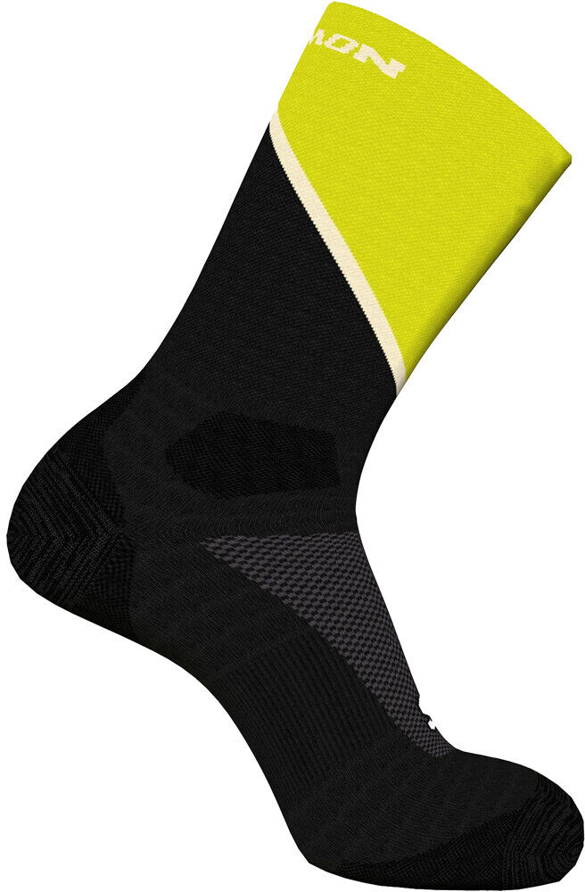 Salomon pulse crew calcetines running Negro (M)