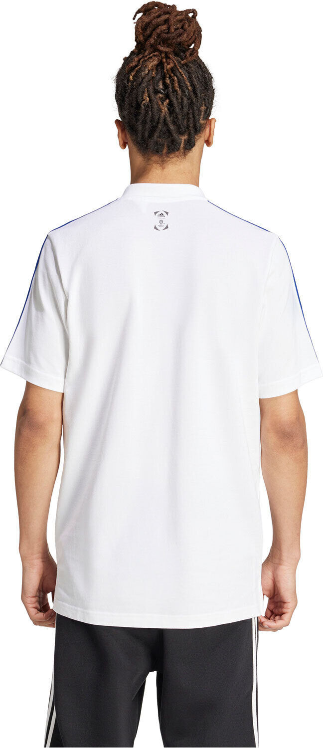 Adidas oe polo camisetas fútbol manga corta Blanco (XS)