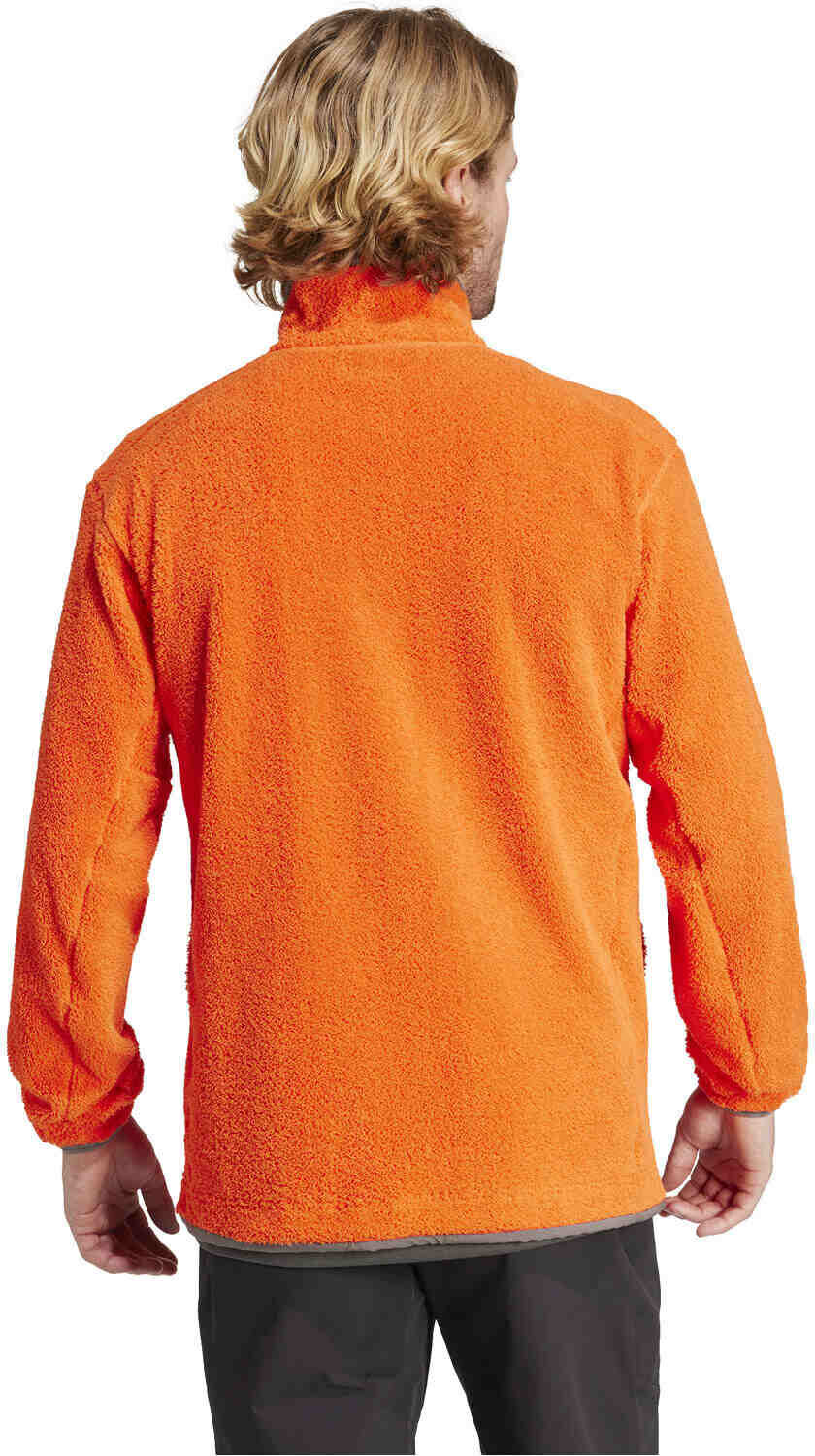 Adidas terrex pile snap forro polar hombre Naranja (M)