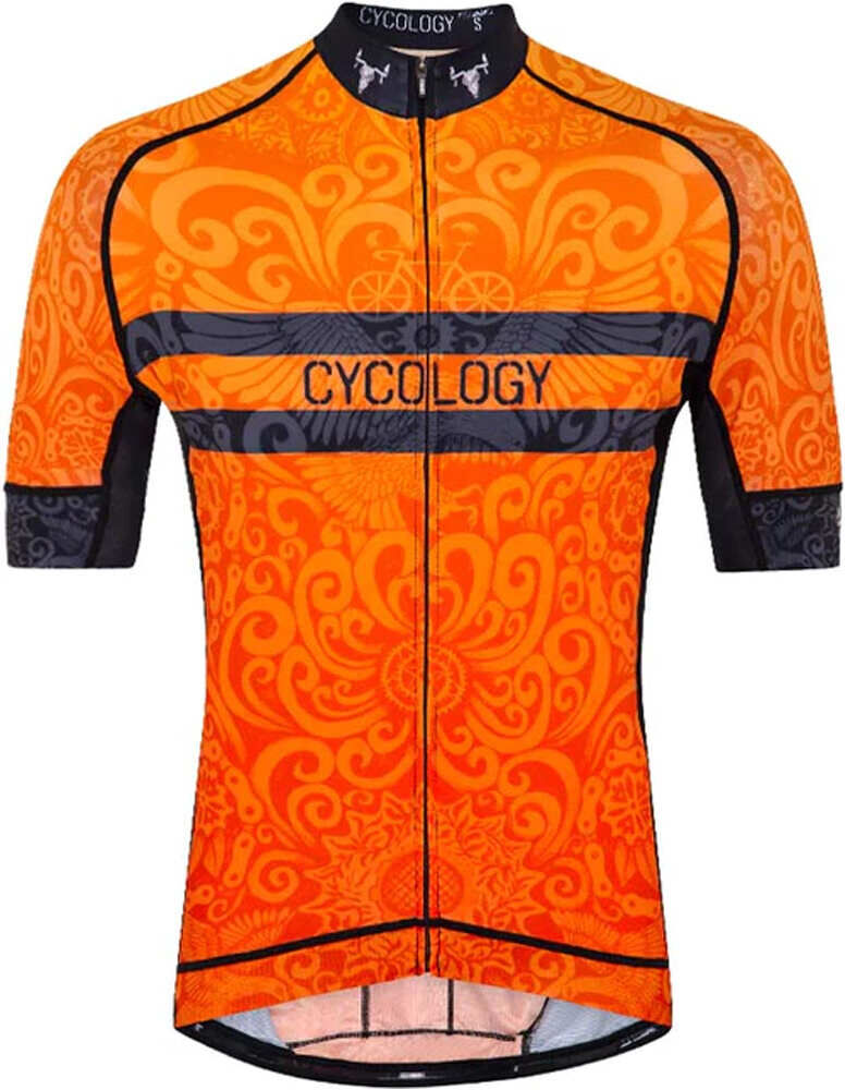 Cycology life behind bars maillot manga corta hombre Naranja (XL)