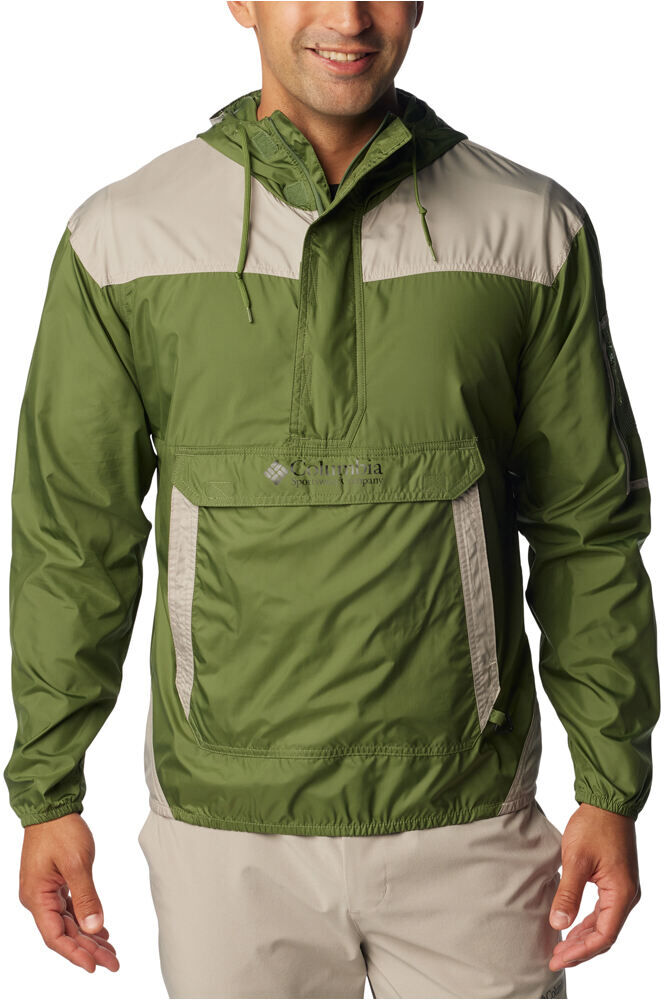 Columbia challenger windbreaker chaqueta softshell hombre Verde (XS)