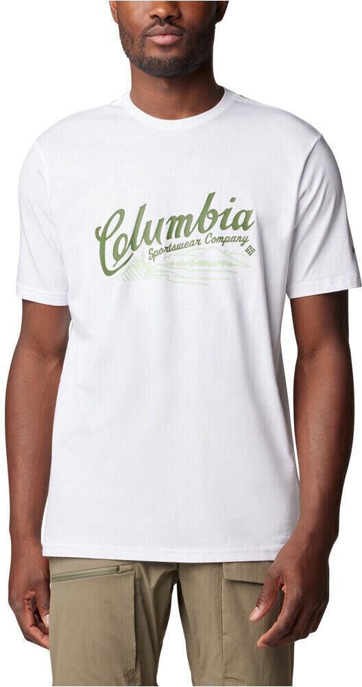 Columbia rockaway river camiseta montaña manga corta hombre Blanco (XXL)