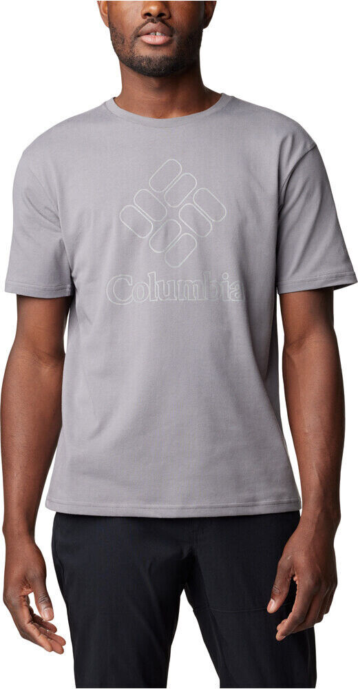 Columbia pacific crossing ii camiseta montaña manga corta hombre Gris (S)