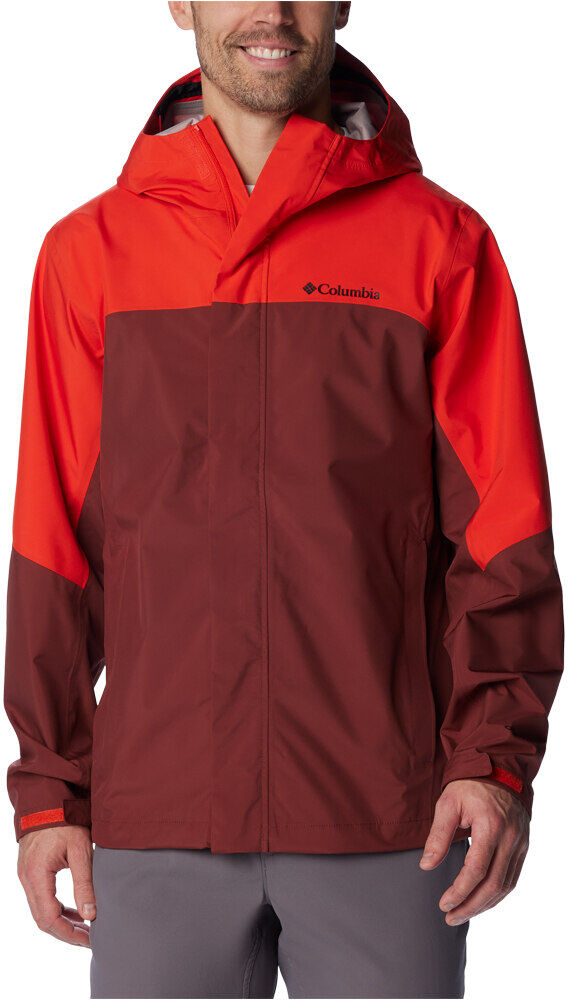 Columbia wahkeena falls 3l chaqueta impermeable hombre Naranja (XL)