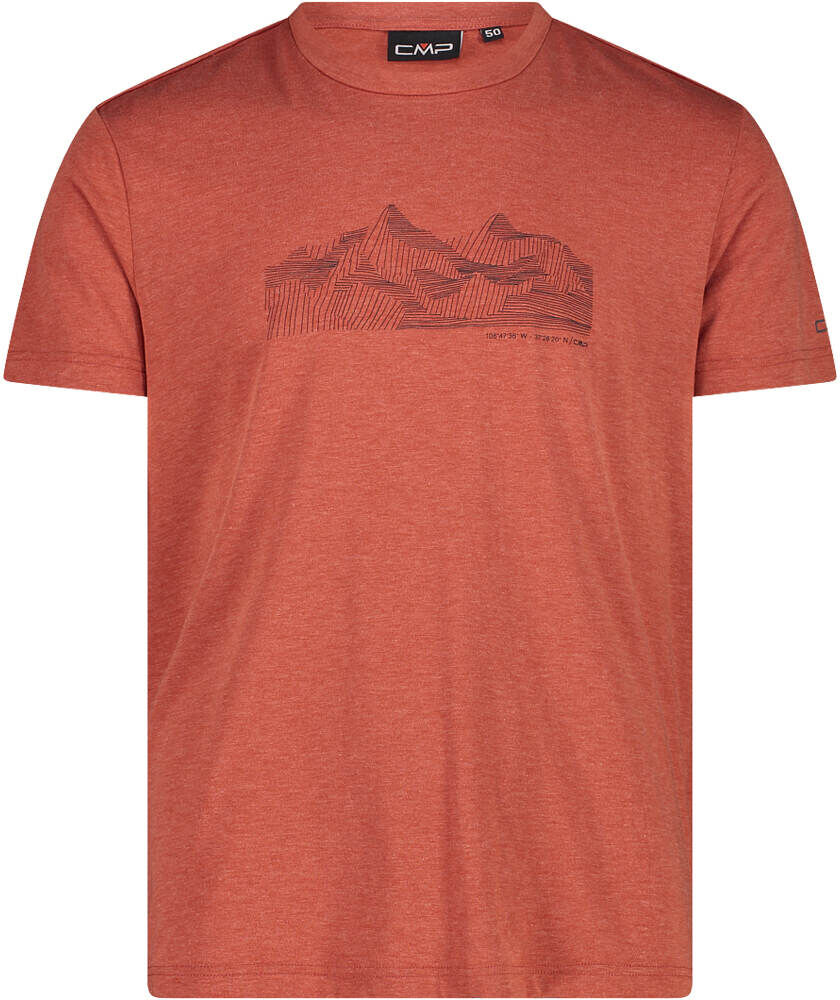 Cmp man t-shirt camiseta montaña manga corta hombre Rojo (46)