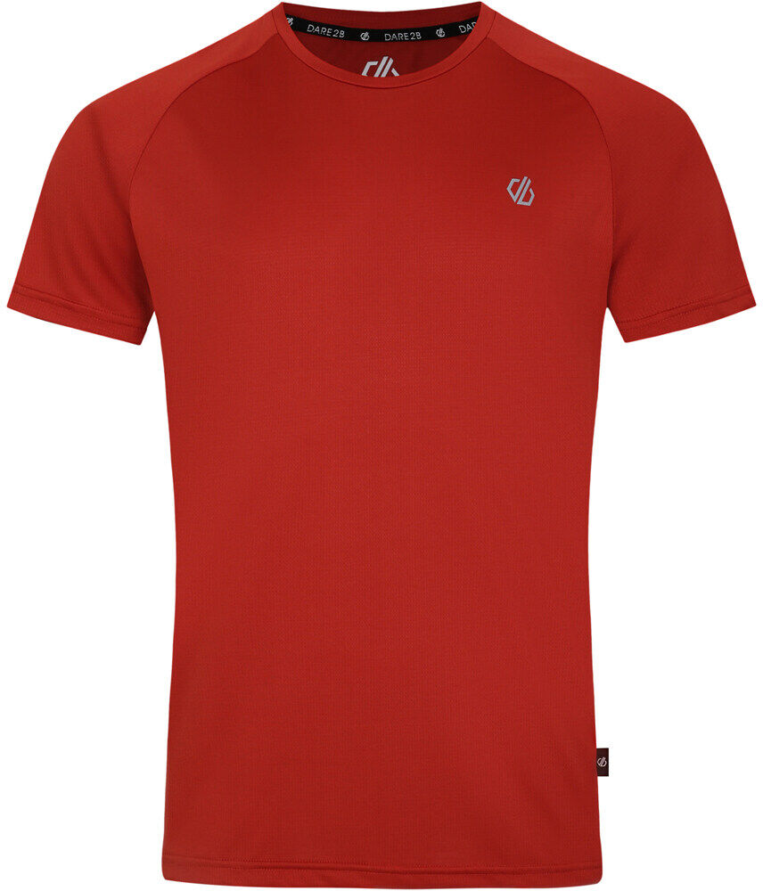 Dare2b accelerate tee camiseta técnica manga corta hombre Rojo (XS)