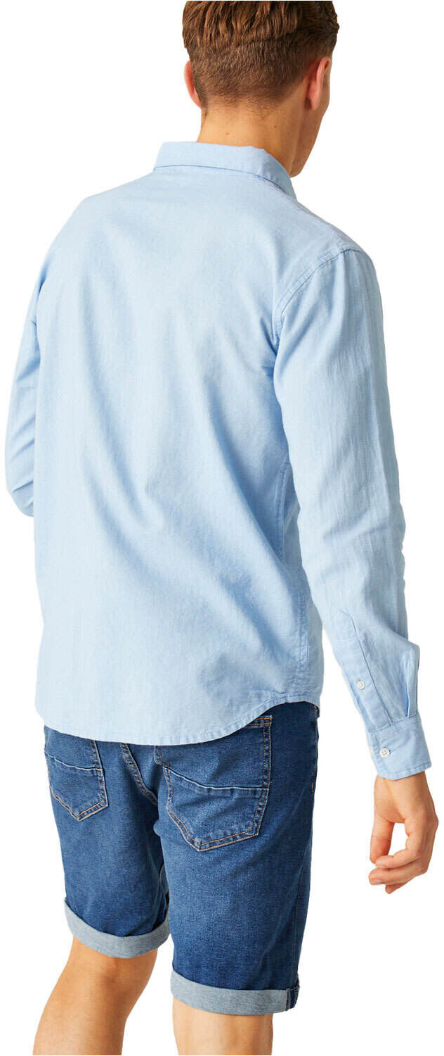 Regatta babbinswood camisa montaña manga larga hombre Azul (XXXL)