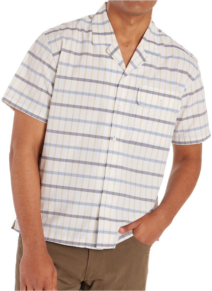 Marmot muir camp novelty camisa montaña manga corta hombre Azul (L)