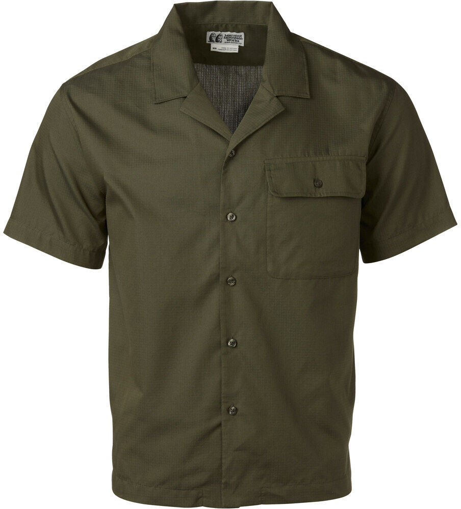 Marmot muir camp camisa montaña manga corta hombre Negro (XXL)