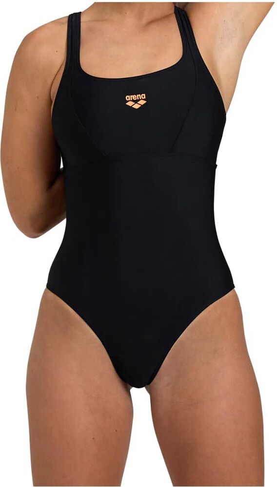 Arena solid swimsuit control pro back b bañador natación mujer Negro (42)