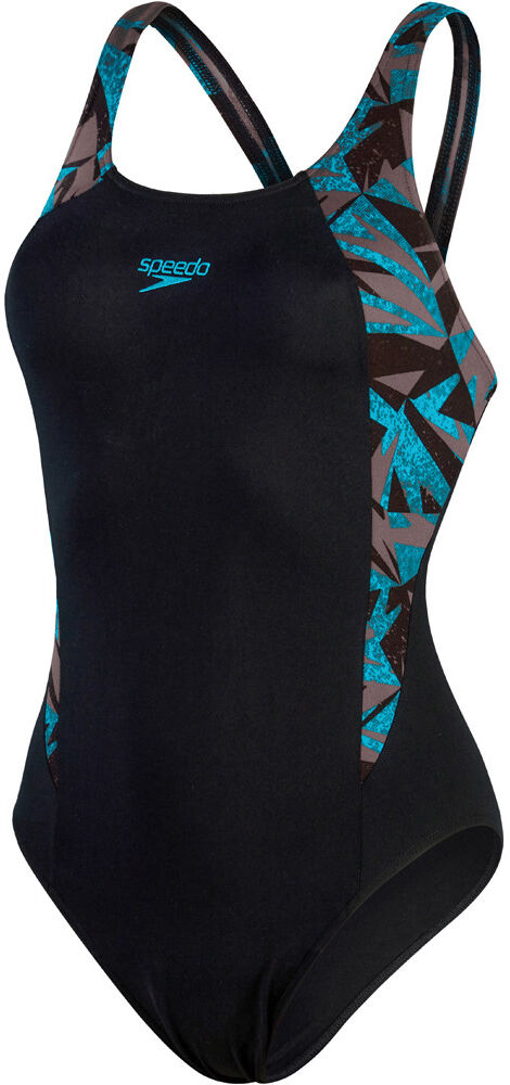 Speedo womens hyper boom splice muscleback bañador natación mujer Negro (32)