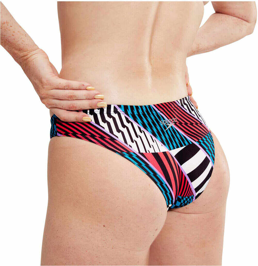 Speedo allover digital bikinis mujer Negro (28)