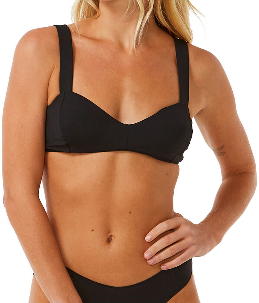 Rip Curl classic surf d-dd top parte de arriba bikini Negro (L)