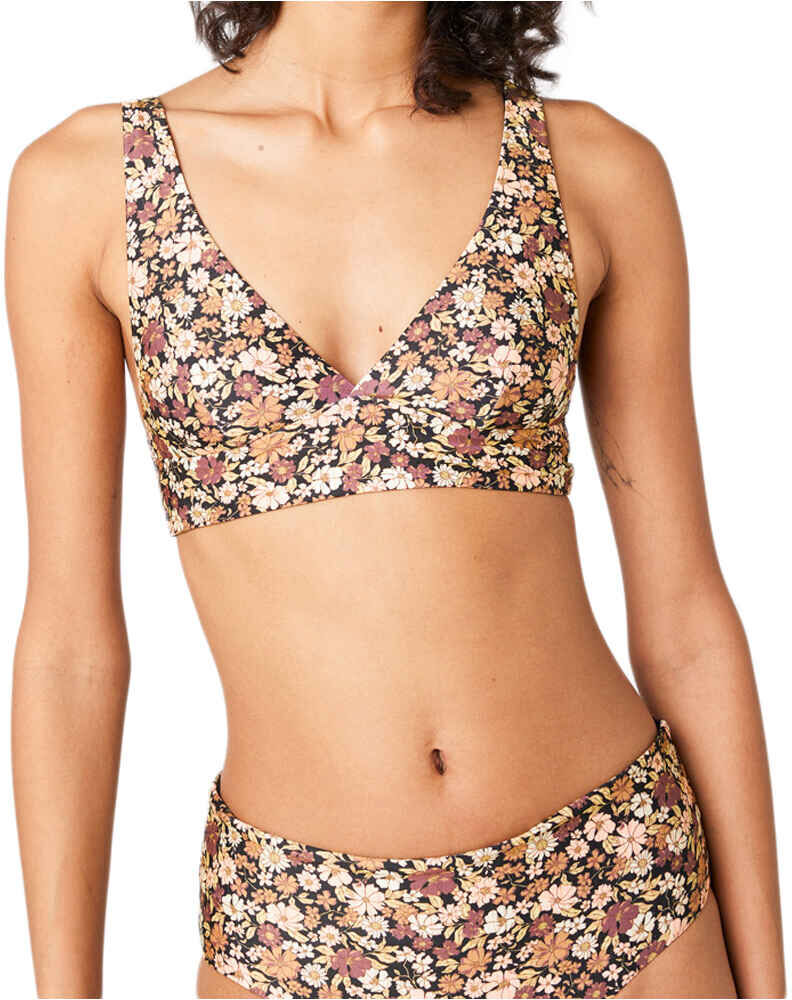 Rip Curl sea of dreams parte de arriba bikini Marron (XS)