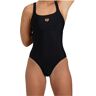 Arena solid swimsuit control pro back b bañador natación mujer Negro (38)