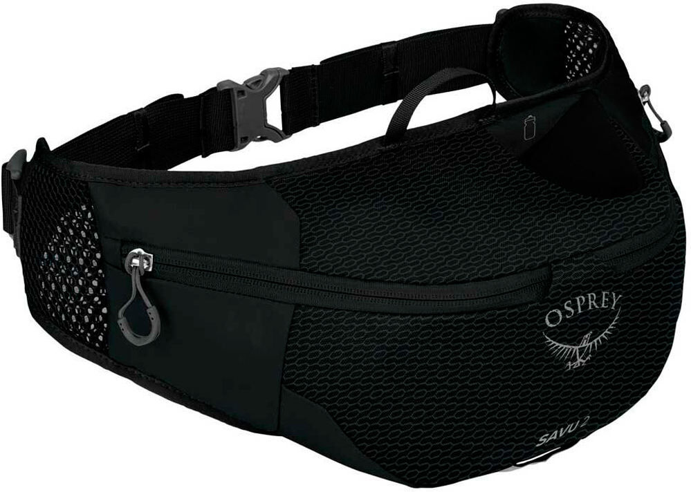 Osprey savu 2 black riñoneras montaña Negro (UNICA)