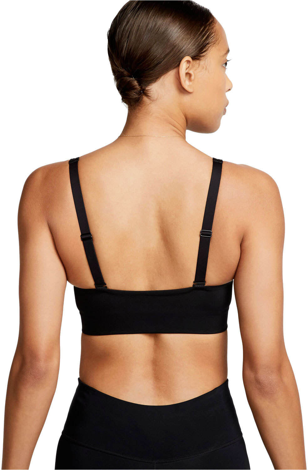 Nike dri-fit indy plunge cutout Negro (L)