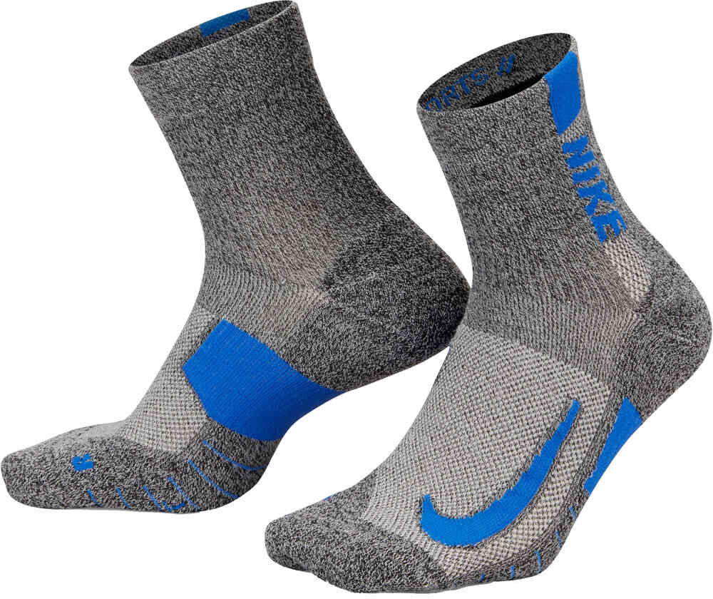 Nike multiplier ankle 2pr - 144 gr calcetines running Gris (S)