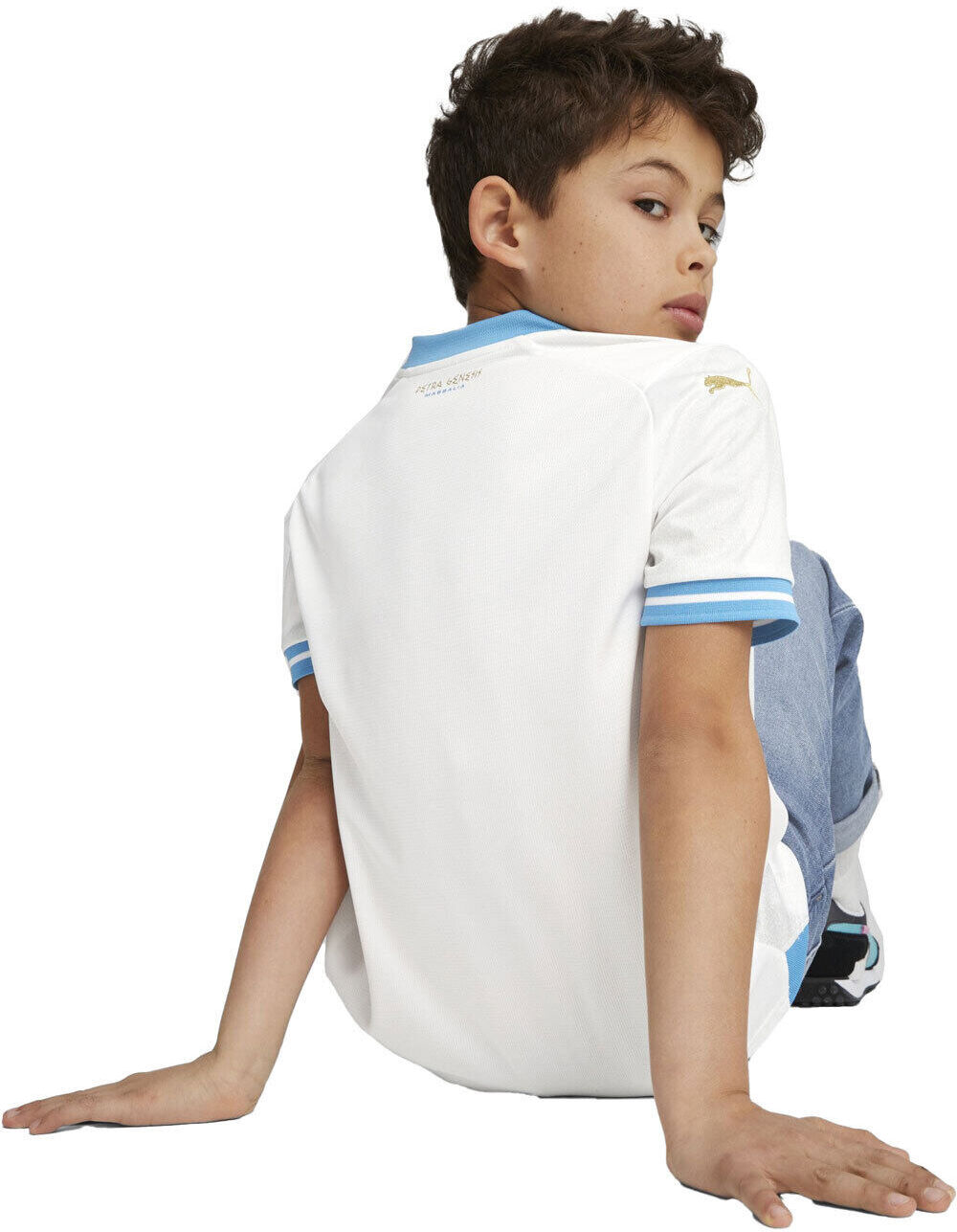 Puma olympique marsella 23/24 primera equipacion camiseta de fútbol oficiales niño Blanco (140)