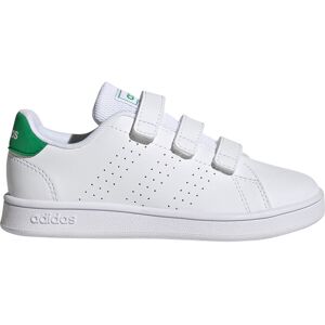 Adidas advantage court lifestyle hook-and-loop zapatilla moda niño Blanco (30)