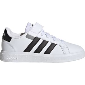 Adidas grand court lifestyle court elastic lace and top strap zapatilla moda niño Blanco (30)