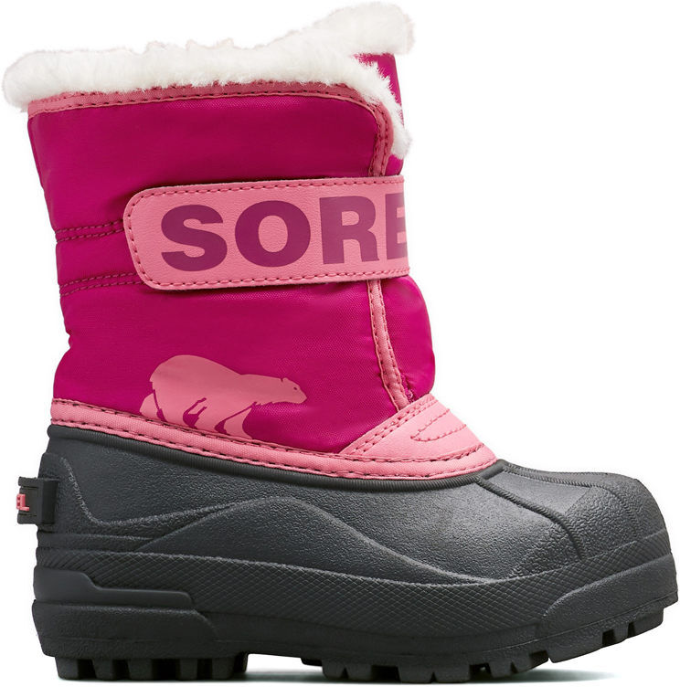 Sorel toddler snow commander botas apreski infantil Rosa (5)