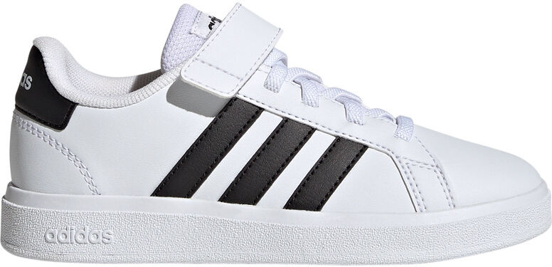 Adidas grand court lifestyle court elastic lace and top strap zapatilla moda niño Blanco (35)