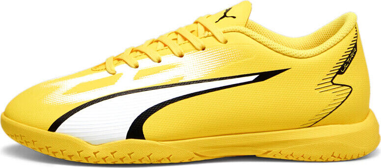 Puma ultra play it botas fútbol sala niño Amarillo (4)