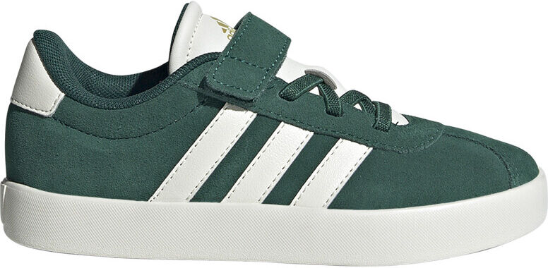 Adidas vl court 30 el zapatilla moda niño Verde (35)