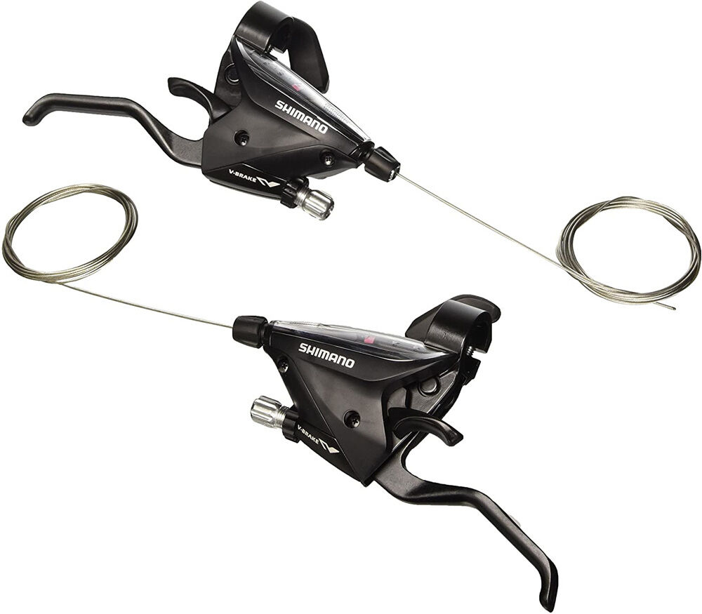 Shimano mandos ef65 8v juego manetas cambio/frenos bicicleta Negro (UNICA)