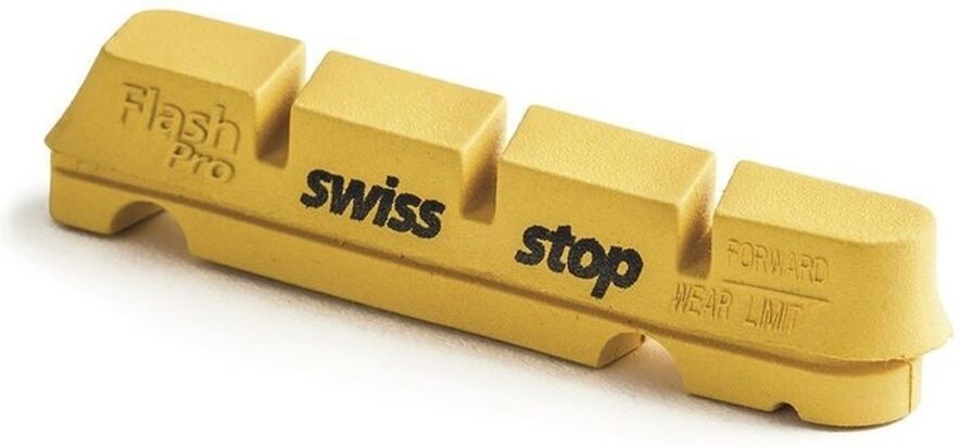 Swiss Stop kit 4 zapatas flash carbono zapatas de freno bici Amarillo (UNICA)