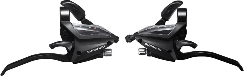 Shimano 3x8v st-ef500 juego manetas cambio/frenos bicicleta Negro (UNICA)