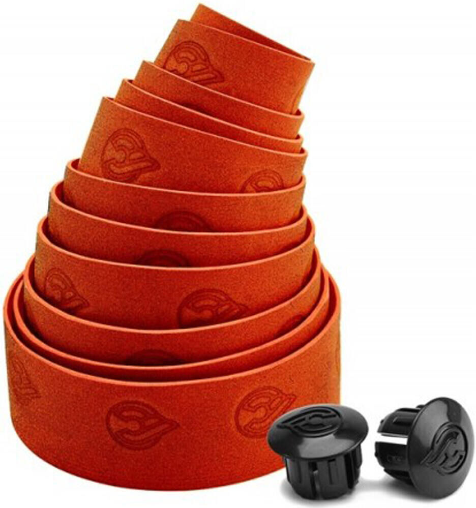 Cinelli tape wave  end plugs cinta manillar Naranja (UNICA)